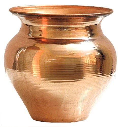 SHREE AASHIRWAD Copper Lota, Traditional Water Vessel, 200ml, Handmade