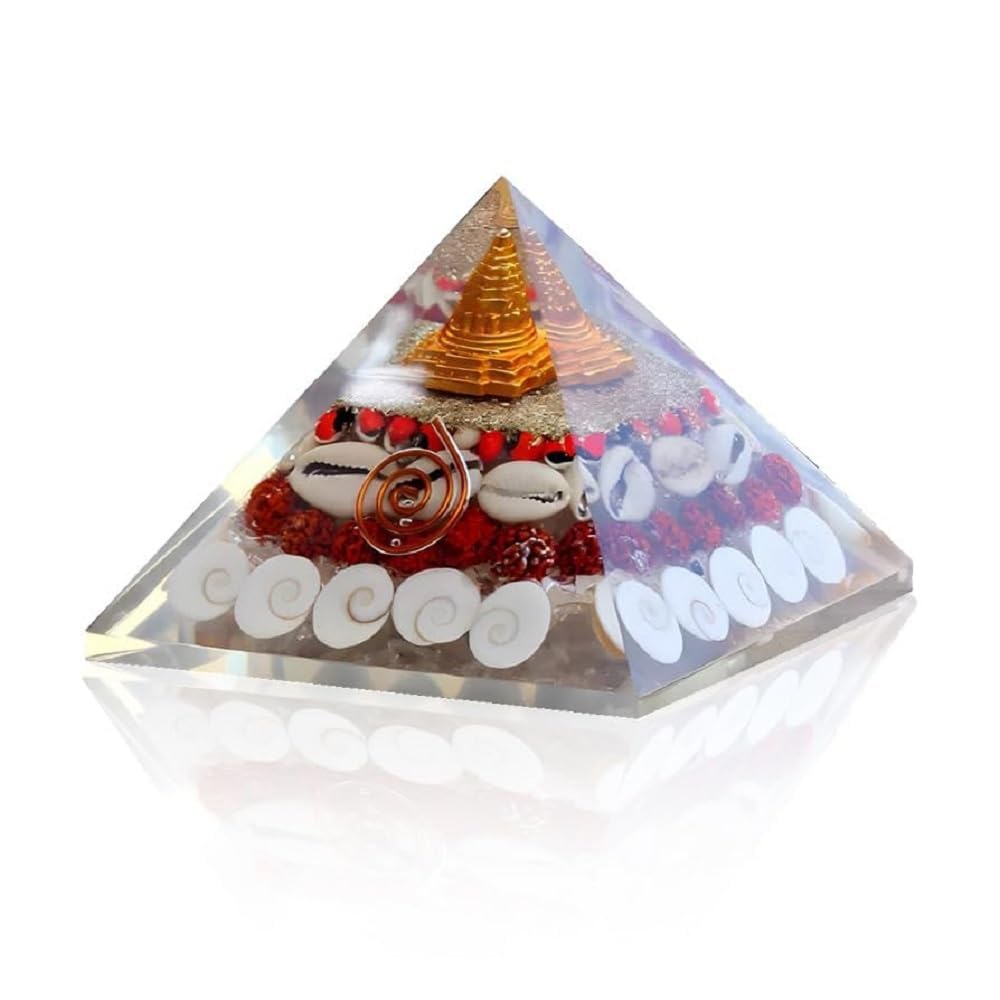 SHREE AASHIRWAD Shop Shree Yantra Gomti Chakra Original - Vastu Chakra Sri Yantra Gomati Chakra - Lakshmi Pyramid - Vastu Items for Home -Spiritual Items