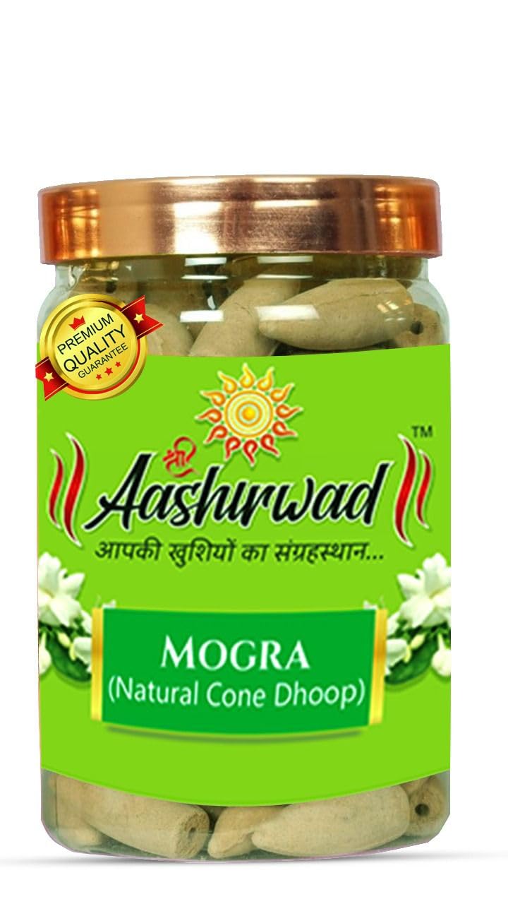 Shree Aashirwad Mogra Natural Cone Dhoop Cones for Pooja