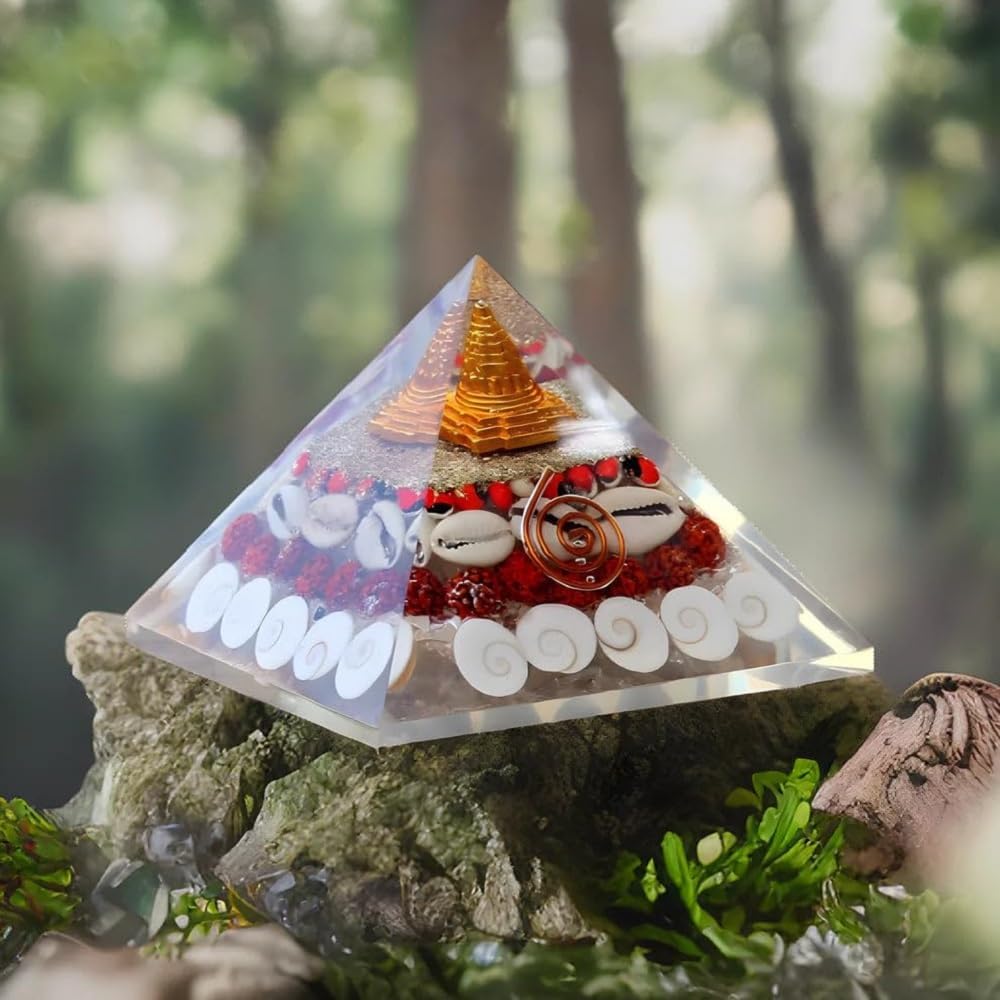 SHREE AASHIRWAD Shop Shree Yantra Gomti Chakra Original - Vastu Chakra Sri Yantra Gomati Chakra - Lakshmi Pyramid - Vastu Items for Home -Spiritual Items