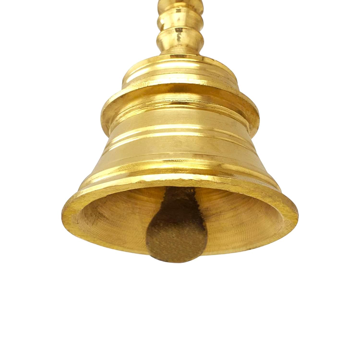 Shree Aashirwad Decorative Bell with Crown | Puja Ghanti for Home and Temple Brass 25 cm Height