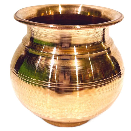 Brass Kalash lota Handcrafted, 20 cm Diameter