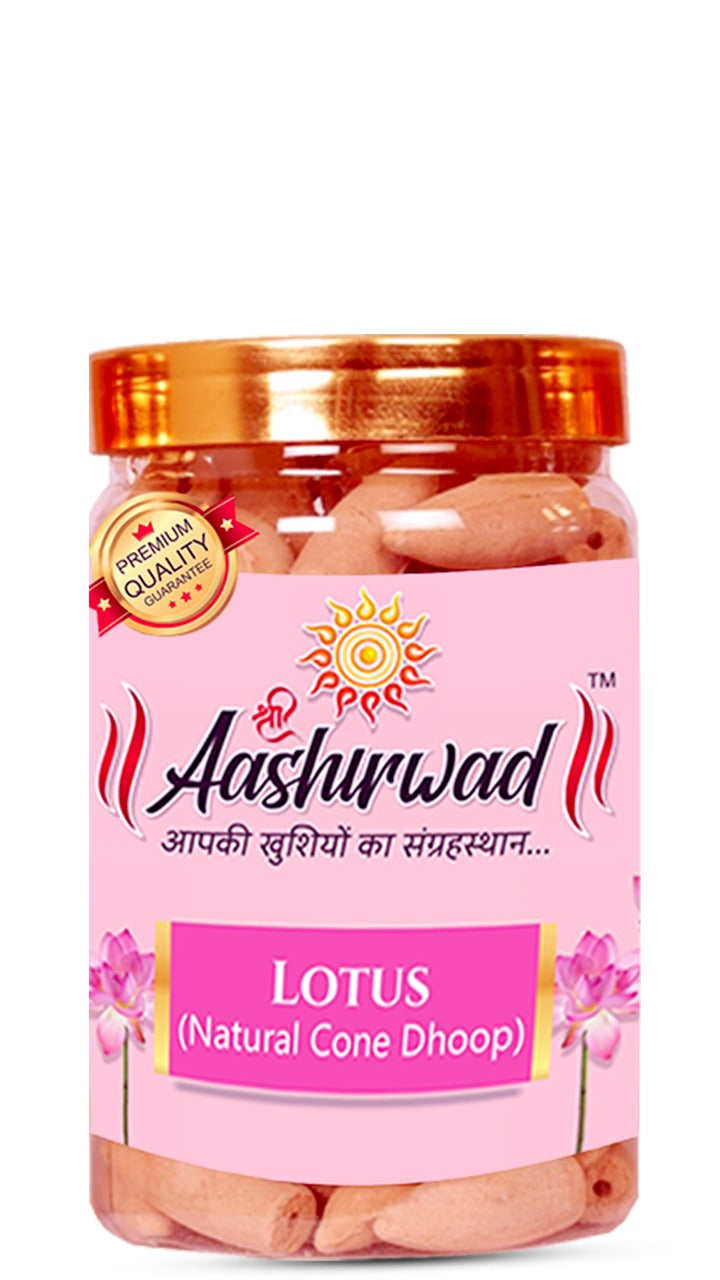 Lotus (Natural Dhoop Cones)