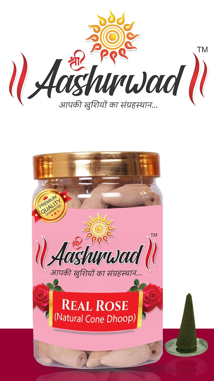 Red Rose  (Natural Dhoop Cones)