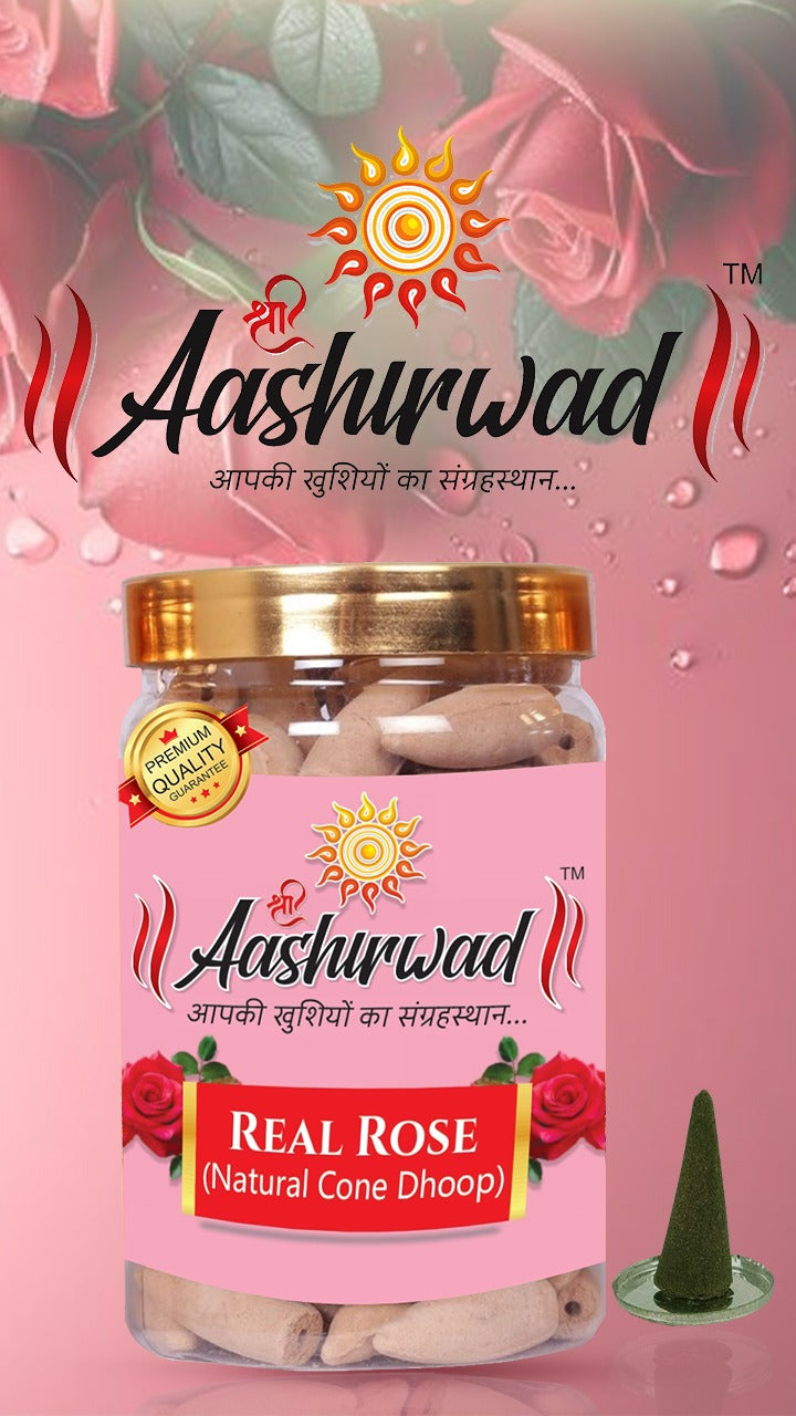 Real Rose  (Natural Dhoop Cones)